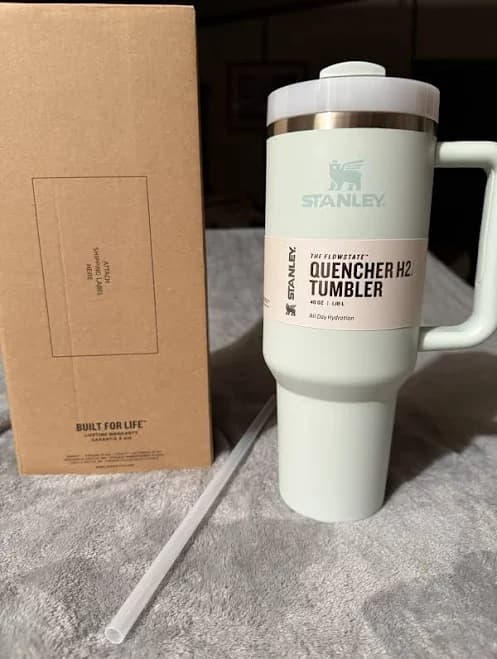 Stanley Quencher H2.0 Flowstate Mist 40 Oz Stainless Steel Tumbler