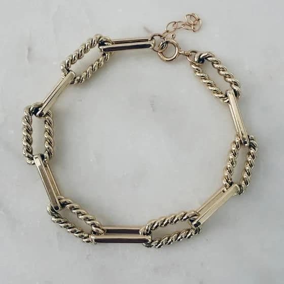 Chunky Textured Chain Bracelet