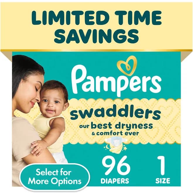 Pampers Size Swaddlers Diapers