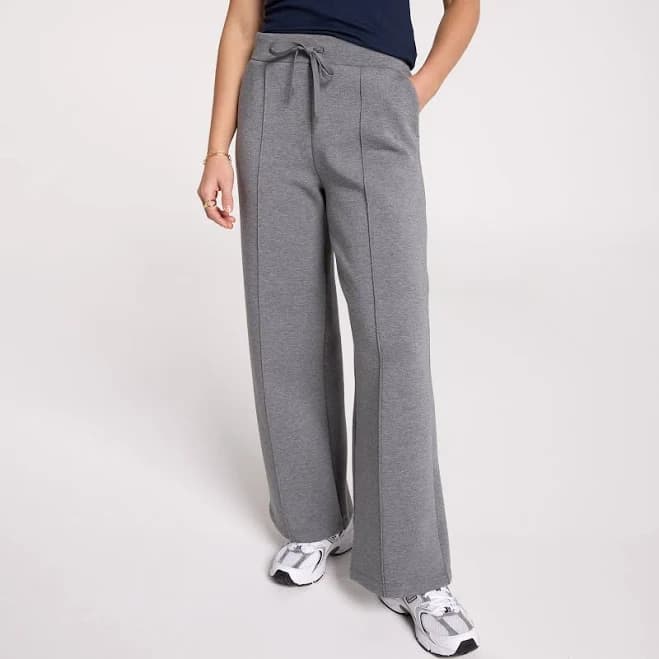 CALIA Women's Soft Scuba Wide Leg Pants