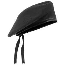 Army Style Tactical Beret Classic Military Unisex Hat Mens Patrol Cap Wool Black