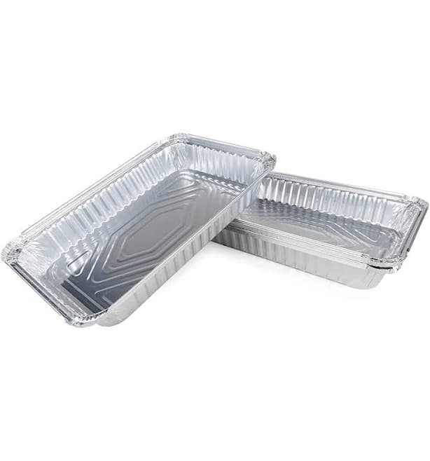 IDL Packaging 4 lb. Oblong Aluminum Foil Pans