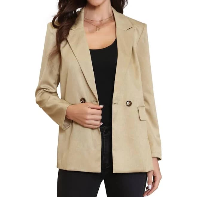 Women's Oversized Notch Lapel Suit Jacket