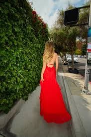Sneek Peek Maxi Dress - Red | Fashion Nova
