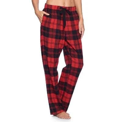 Ashford & Brooks Women's Super Soft Flannel Plaid Pajama Sleep Pants