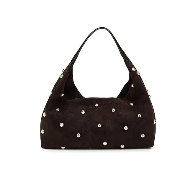 Madewell The Mylie Studded Suede Shoulder Women's Bag