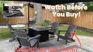 Amazon.com: WestinTrends Malibu 2 Piece Set Outdoor Folding Poly Adirondack Chair, Pacific Blue : Patio, Lawn & Garden