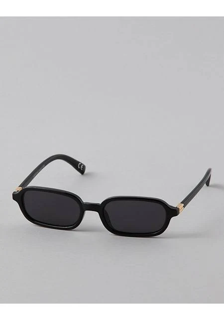 American Eagle Men's Slim Retro Skinny Rectangle Sunglasses