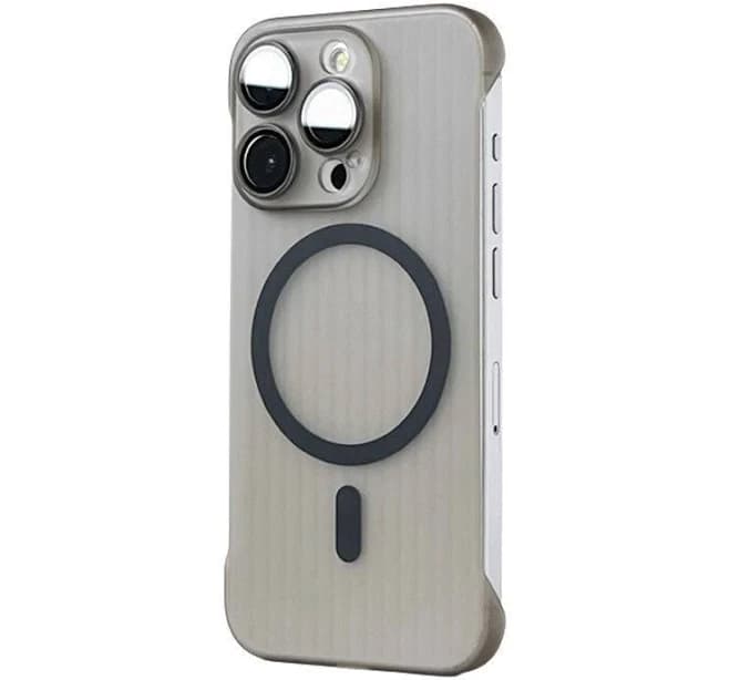 High-Transmittance Magnetic Corrugated Grating Pattern Case For iPhone