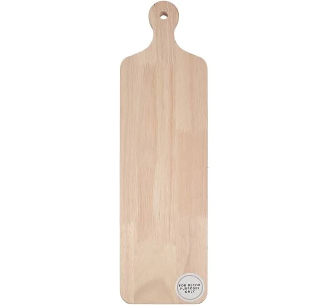On the Surface Customizable Wooden Long Charcuterie Board with Handle
