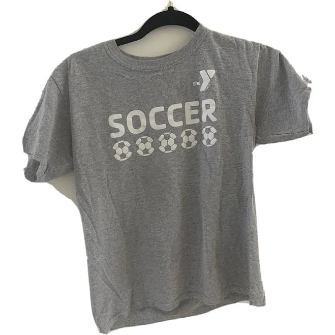 Ymca Grey Soccer Shirt Youth Medium