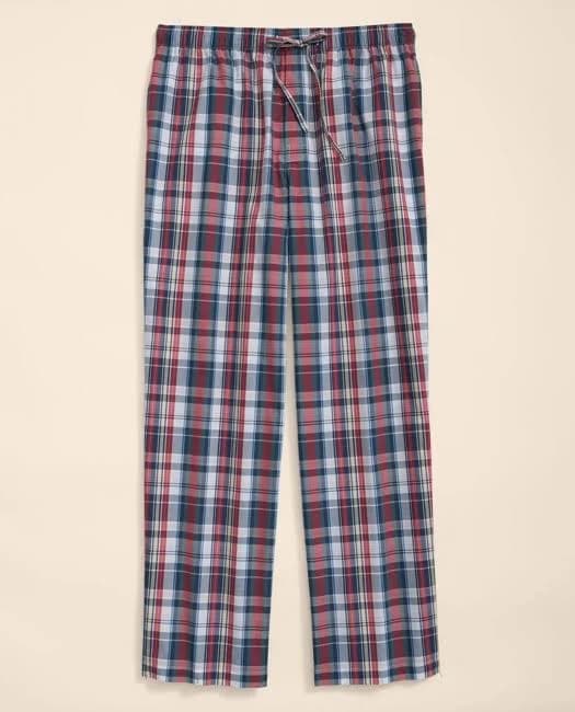 Brooks Brothers Men's Cotton Madras Lounge Pants