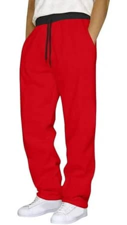 Men's Straight Leg Drawstring Elastic Waist Sweatpants