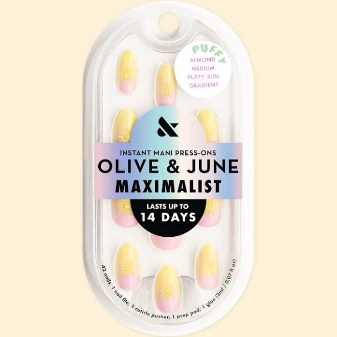 Olive & June Maximalist Puffy Sun Gradient Nails