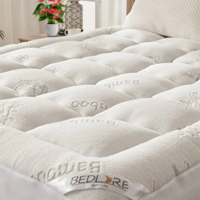 BEDLORE 3D Fill Luxurious Bamboo Mattress Topper