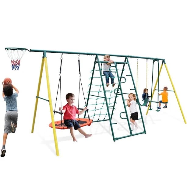 Alvantor 5 in 1 Kids Swing Set