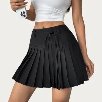 Anna-Kaci Women's Pleated Mini Skirt
