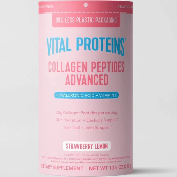 Vital Proteins Collagen Peptides Advanced, Hydrolyzed Peptides with Hyaluronic Acid and Vitamin C