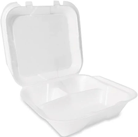 Plastifar Foam Hinged Lid Container