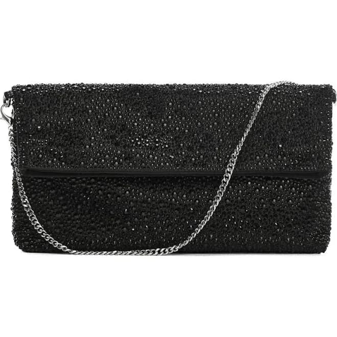 MANGO Women's Crystal Chain Bag