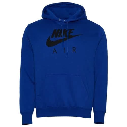 Nike Mens Just Do It Hoodie - Black/Old Royal Size XS