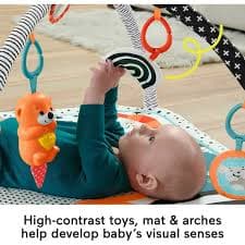 Fisher-Price Baby Play Activity 3-in-1 Music, Glow and Grow Gym Tummy Time Mat with Lights & Removable Toys - Walmart.com