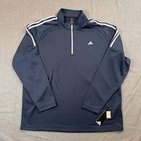 Adidas Golf 2018 Mens 3-Stripes Zip Golf Sweatshirt
