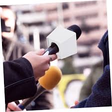 Amazon.com: Hemoton Flag for Microphone Station Logo Abs Microphone Logo Trapezoid Shape for Broadcasting : Todo lo demás
