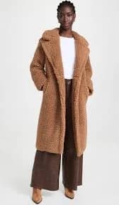 Gertrude Long Teddy Coat