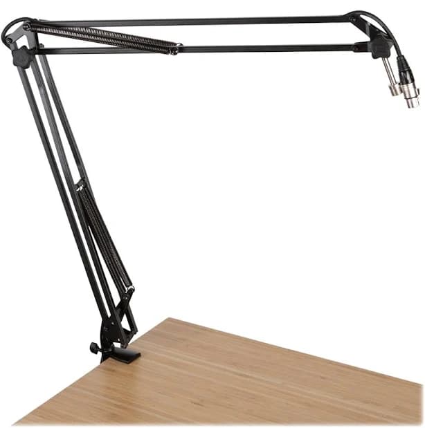 Gator Frameworks Desk-Mounted Broadcast/ Podcast Boom Mic Stand