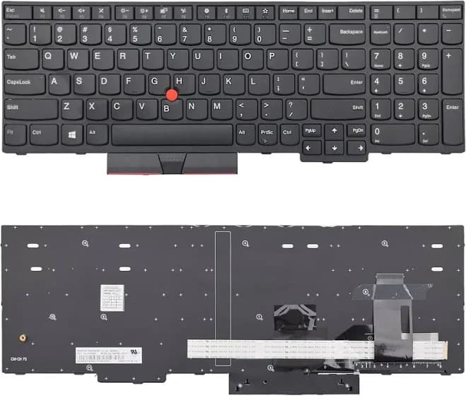 Replacement Lenovo ThinkPad Keyboard with Trackpoint Black