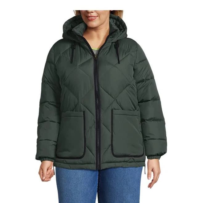 Lands' End Women's FeatherFree Insulated Diamond Quilted Jacket