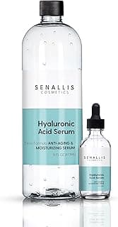 Hyaluronic Acid Serum 16 fl oz And 2 fl oz, Made From Pure Anti Aging/Wrinkle, Ultra Hydrating Moisturizer That Reduces Dry Skin Manufactured In USA