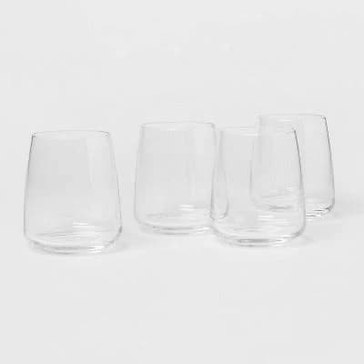 Threshold Simsbury Stemless Wine Glasses (4pk)