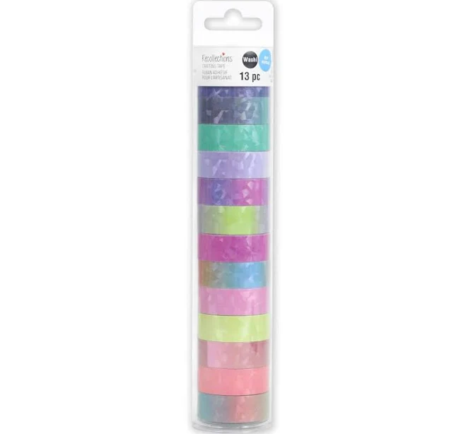 Recollections Ombre Rainbow Crafting Washi Tape Set