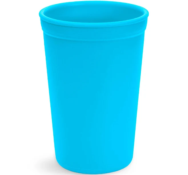 Spill-Proof Sippy Cups - Reusable 10 Oz Set of 4, Dishwasher & Microwave Safe, Made in USA, Meadow