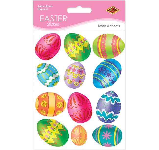 Beistle Easter Egg Stickers