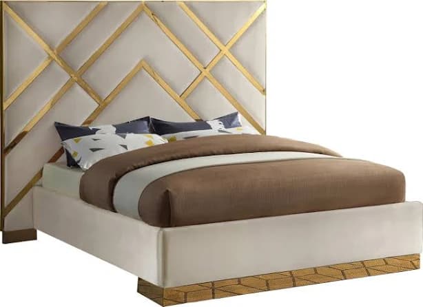Meridian Furniture Vector Velvet Bed