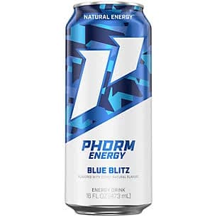 Phorm Energy Blue Blitz 200 Mg Natural Caffeine from Green Tea