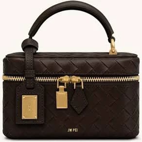 JW Pei Cleo Woven Texture Box Shape Top Handle Bag