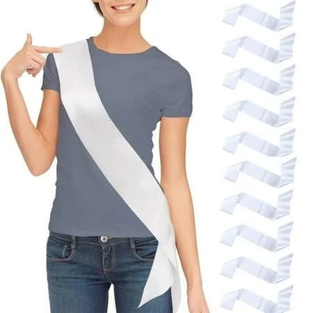 10pcs Satin Sashes