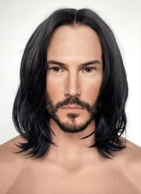 John Wick Wavy Lace Front Synthetic Wig