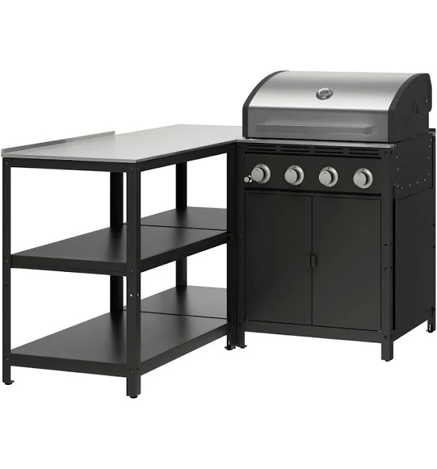 IKEA GRILLSKÄR Gas Grill with Kitchen Island