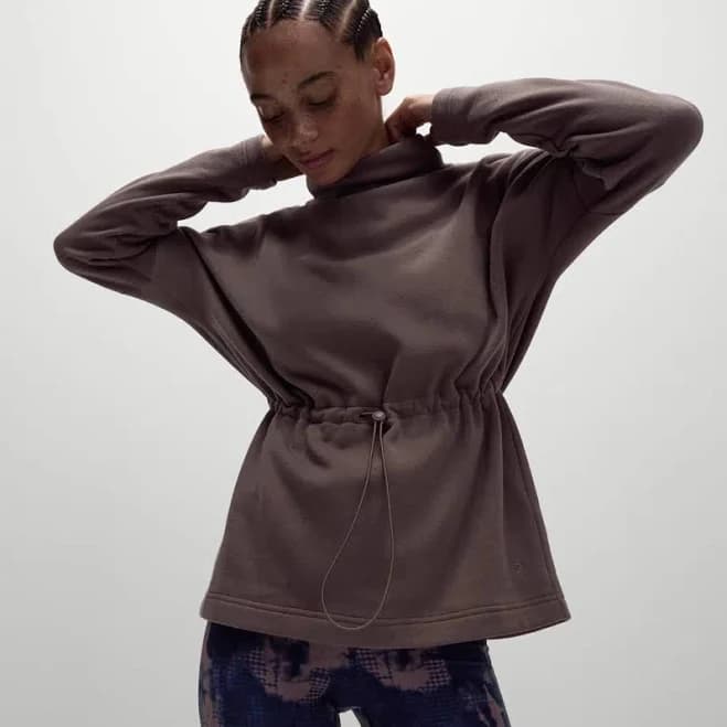 Women's Cotton Rich Brushed Funnel Neck Sweatshirt