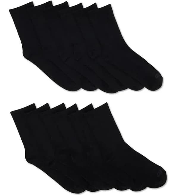 AND1 Men's ProPlatinum Lightweight Crew Socks (12 Pack)