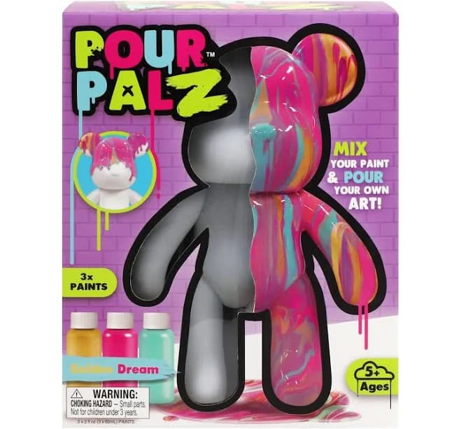 Pour Palz Bear Golden Dream DIY Paint & Pour Craft Kit