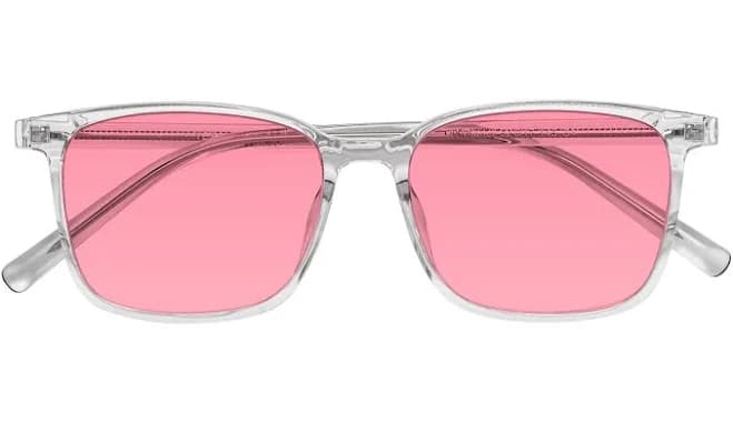 Classic TR90 Rectangle Tinted Sunglasses Sunwear Lenses