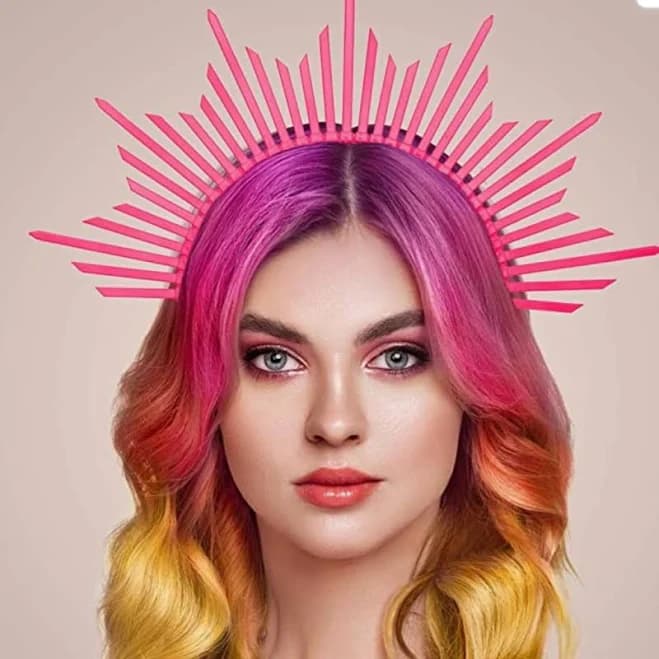 Halo Crown Sunburst Spike Crown Headpiece