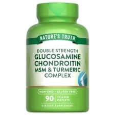 Nature's Truth Double Strength Glucosamine Chondroitin MSM & Turmeric Complex, 90 caplets