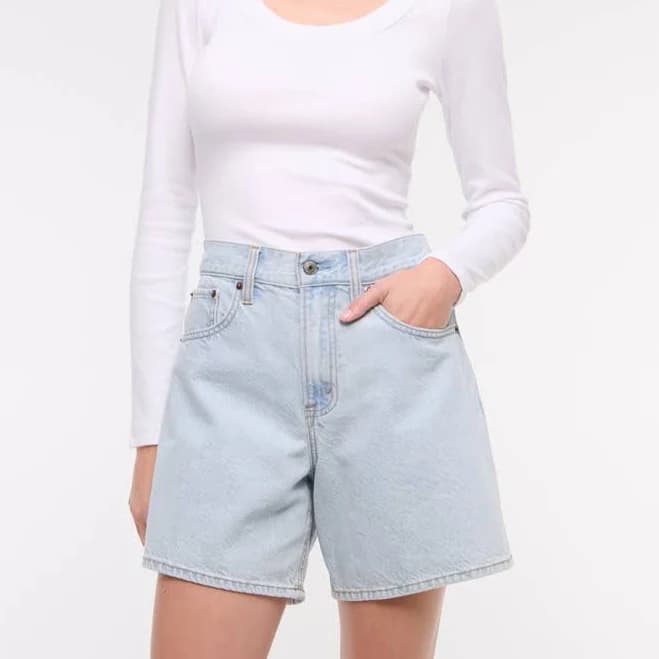Abercrombie & Fitch Women's High Rise Loose Shorts